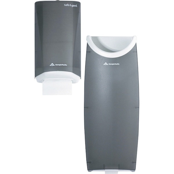 Safe-T-Gard Touchless Door Tissue System, Dispnsr/Receptacle, Smoke - GPC59513