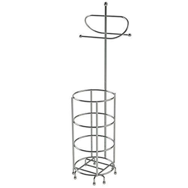 Nusteel Standing Toilet Tissue Holder Chrome with Storage - NU578088