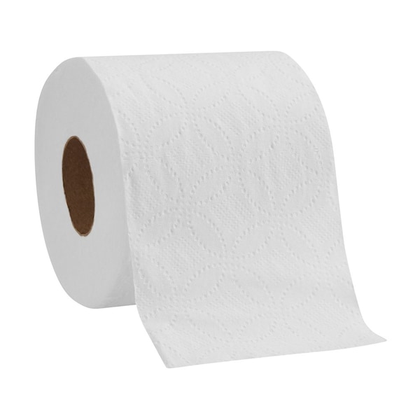 Georgia-Pacific Envision Toilet Paper, 2 Ply, 550 Sheets, 3.5 L x 3.8 W in Sheets, Std Core, White, 80 Pack - 19885