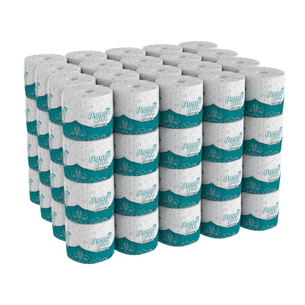 Georgia-Pacific Angel Soft Professional Series, Standard Core, 2 Ply, 450 Sheets, White, 80 PK - 16880