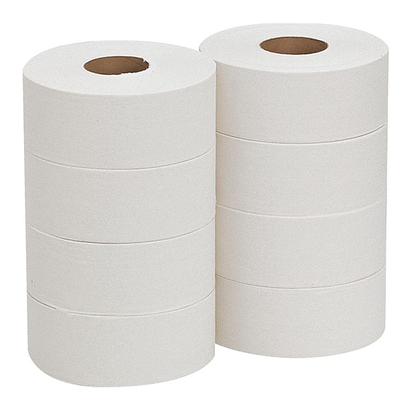 Georgia-Pacific Envision, Jumbo Core, 2 Ply, Continuous Sheets, White, 8 PK - 12798