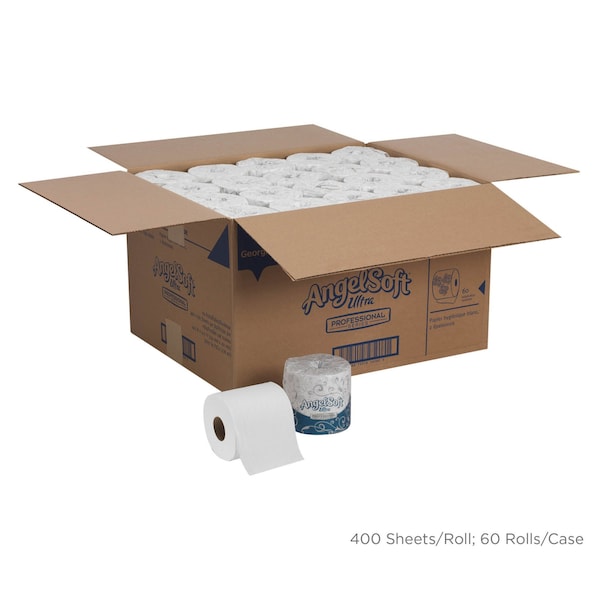 Georgia-Pacific Angel Soft Professional Series, Standard Core, 2 Ply, 400 Sheets, White, 60 PK - 16560
