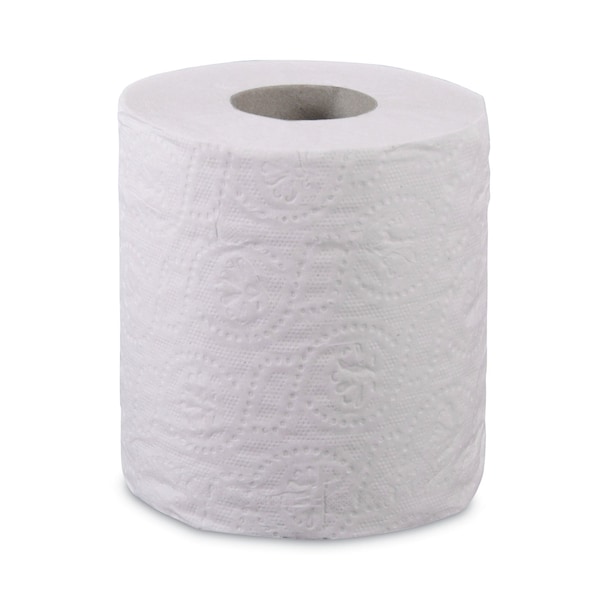 Boardwalk Toilet Paper, 2 Ply, 4 1/2 x 3 in Sheets, 500 Sheets/Roll, White, 96 Pack - BWK6180