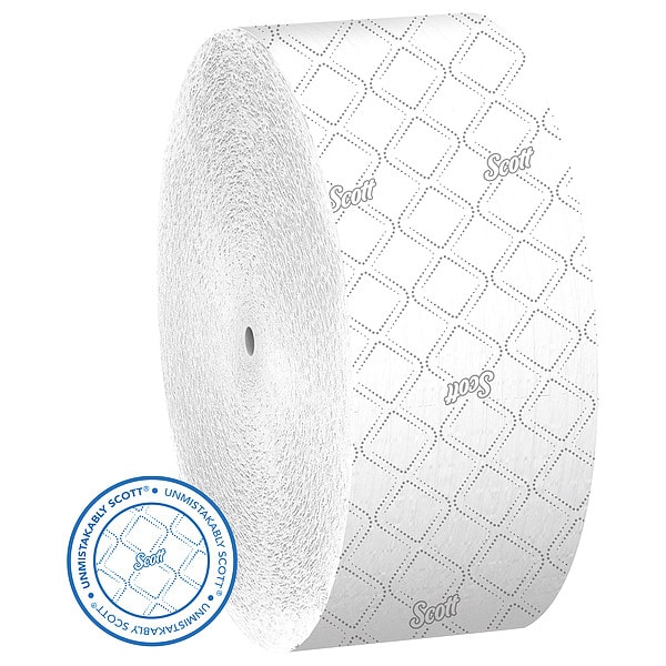 Kimberly-Clark Professional Scott Essential, Jumbo Coreless, 2 Ply, Continuous Sheets, White, 12 PK - 07006