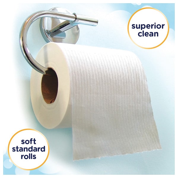 Kimberly-Clark Professional Professional Standard Roll Toilet Paper, 2-Ply, White, (451 Sheets/Roll, 60 Rolls/Case) - 17713