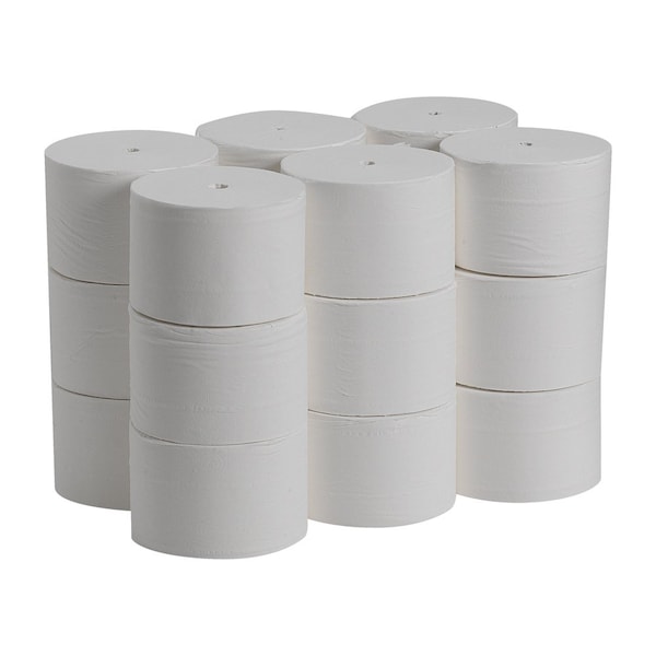 Georgia-Pacific Angel Soft Professional SeriesCompact, Coreless, 2 Ply, 1125 Sheets, White, 18 PK - 19372