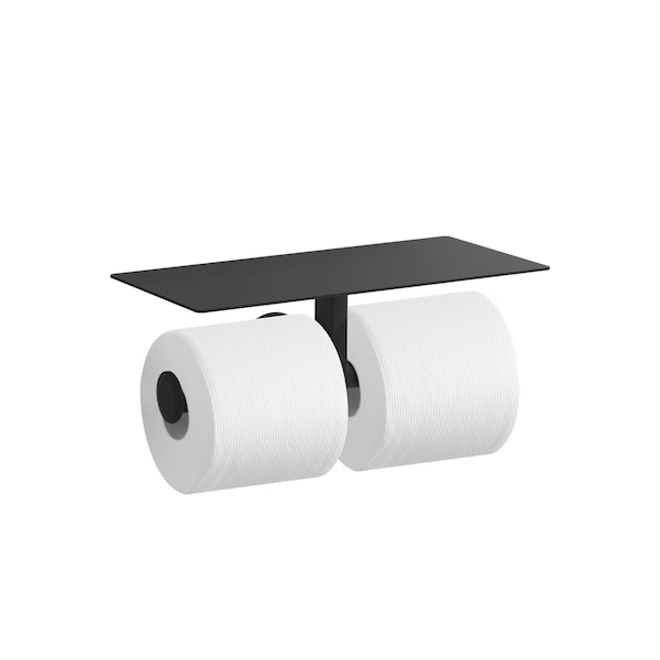 Kohler Components Covered Double Toilet Paper Holder - 78384-BL