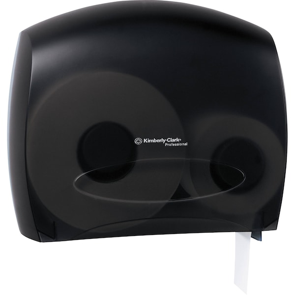 Kimberly-Clark Professional Jr. Escort Jumbo Bathroom Tissue Dispenser, 13.33"x5.75"x16", Smoke - KCC 09507
