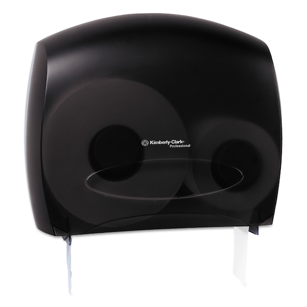 Kimberly-Clark Professional Jr. Escort Jumbo Bathroom Tissue Dispenser, 13.33"x5.75"x16", Smoke - KCC 09507