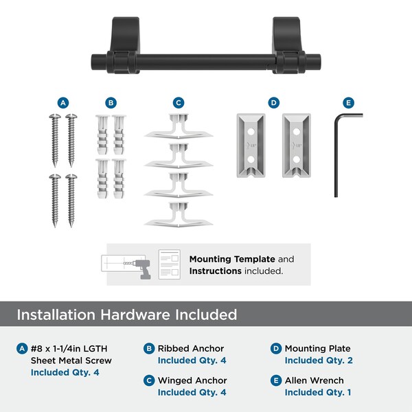 Amerock Davenport Matte Black Transitional Pivoting Double Post Toilet Paper Holder - BH36051MB