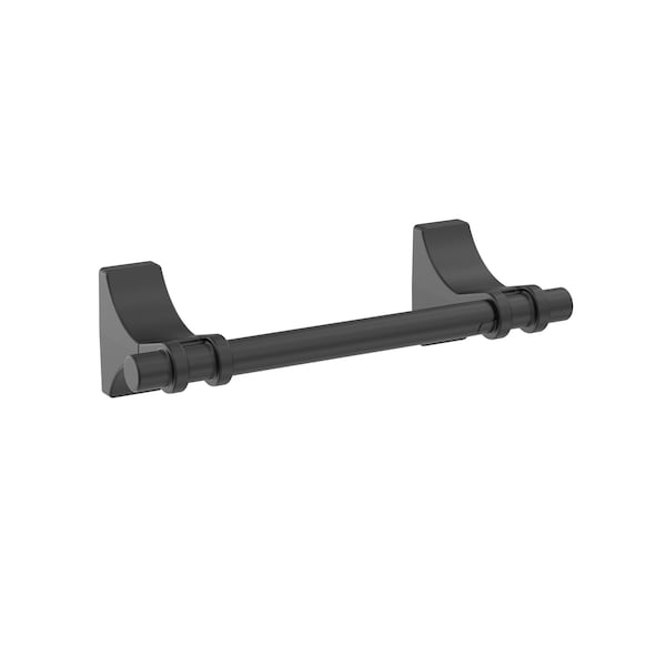 Amerock Davenport Matte Black Transitional Pivoting Double Post Toilet Paper Holder - BH36051MB