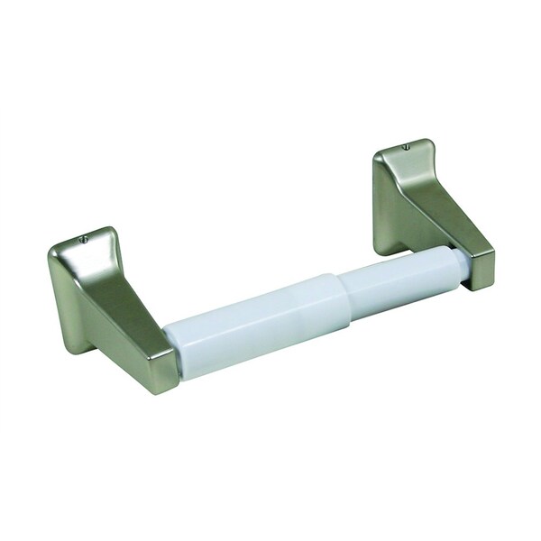 Jones Stephens Satin Nickel Concealed Mount Tower Post Toilet Paper Holder - 97189