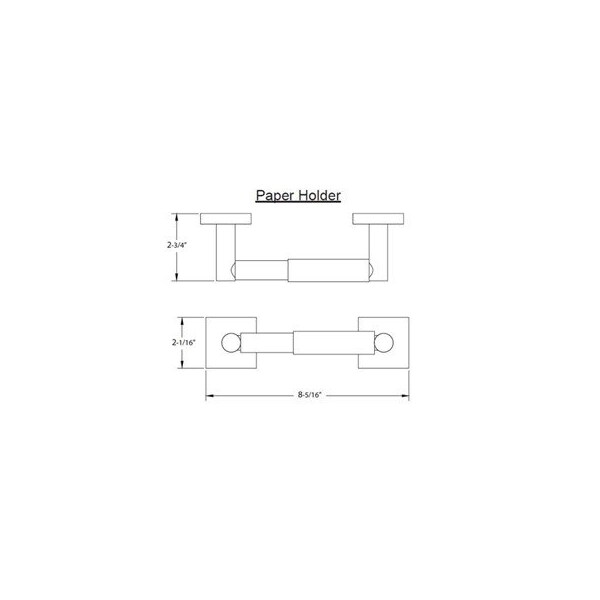 Delaney Hardware 1100 SERIES US4 PAPER HOLDER W/SB ROLLER - 510000