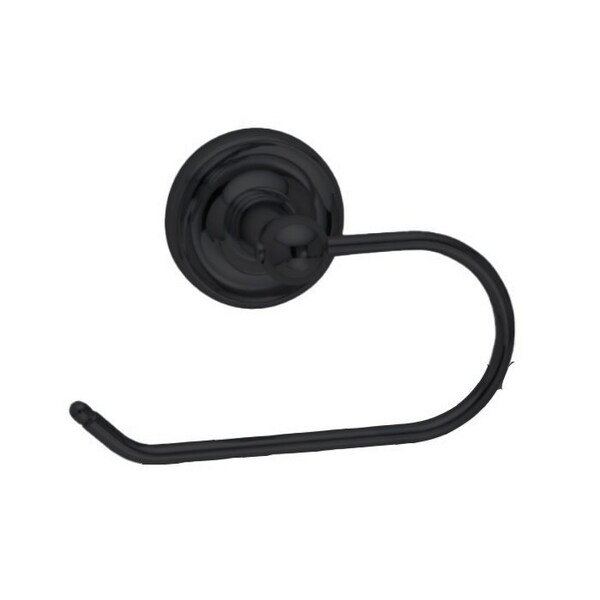 Orca Hardware Toilet Paper Holder, BL Black Finish - 4855-BL