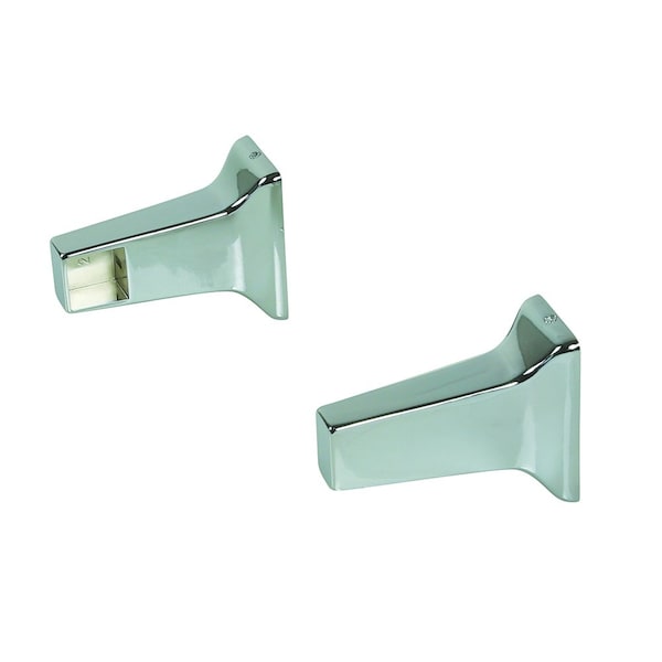 Jones Stephens 5/8in. Chrome Plated Concealed Mount Tower Post Toilet Paper Backets, 1 Pair - 97185