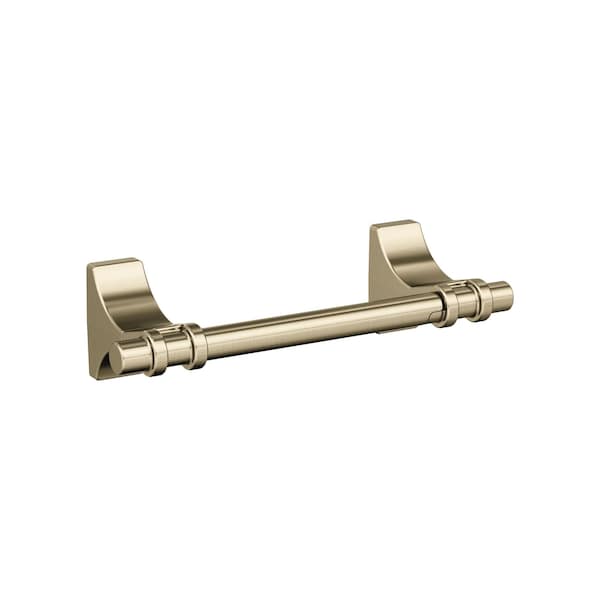 Amerock Davenport Golden Champagne Transitional Pivoting Double Post Toilet Paper Holder - BH36051BBZ