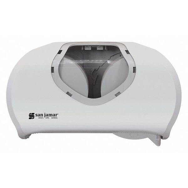 Versatwin Toilet Tissue Dispensr, Summit, White/Clr - R3670WHCL