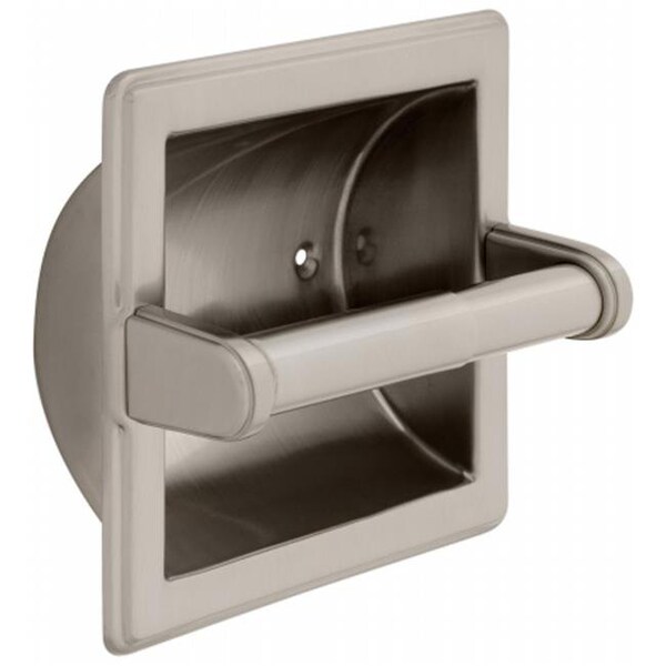 Liberty Hardware Bath Unlimit Liberty Hardware Bath Unlimit Recessed Toilet Paper Holder With Beveled Edges 90 - 9097SN