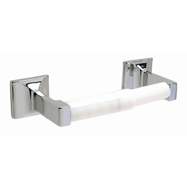 Pamex Campbell Collection Surface Paper Holder with White Roller Bright Chrome Finish - BC2CP41