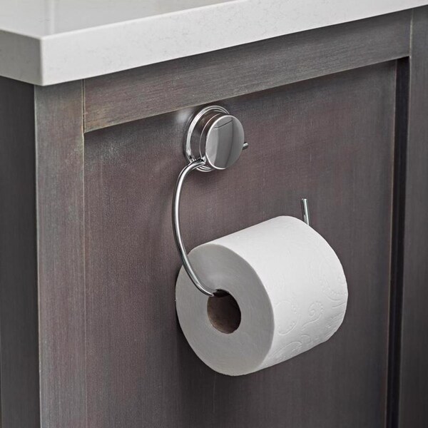 Better Living Better Living Stick N Lock Plus Chrome Silver Toilet Paper Holder - 13822