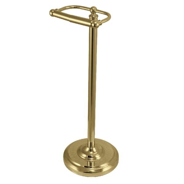 Kingston Brass CC2007 Freestanding Toilet Paper Holder, Brushed Brass - CC2007