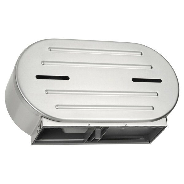Asi Surface Mounted Twin 9in Jumbo Roll Toilet Tissue Dispenser - 0040
