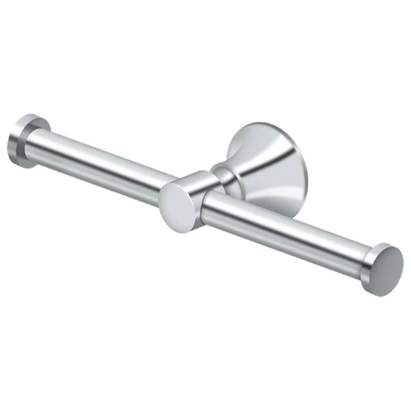 Deltana Double Toilet Paper Holder 88 Series Bright Chrome - 88DTPH-26