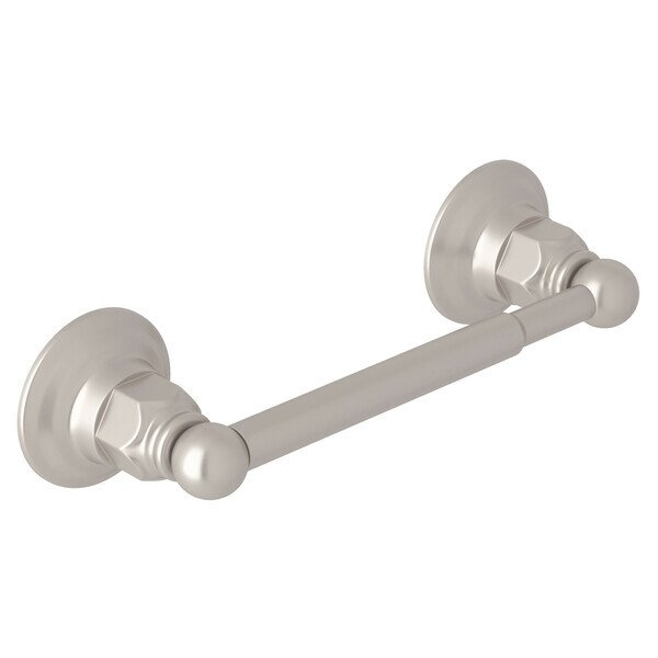 Rohl Italian Bath Single Spring Loaded Toilet Paper Holder In Satin Nickel - ROT18STN