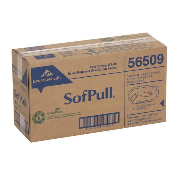 Georgia-Pacific Toilet Paper Dispr, Centerpull, (2) Rolls - 56509