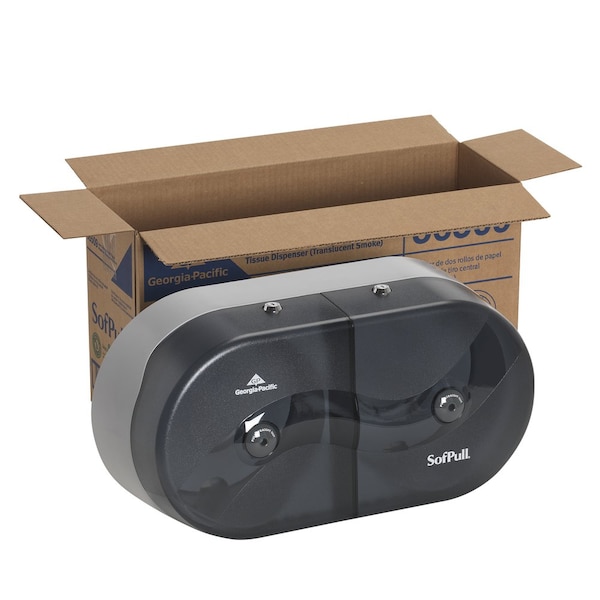 Georgia-Pacific Toilet Paper Dispr, Centerpull, (2) Rolls - 56509