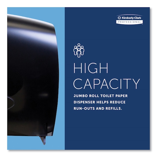 Kimberly-Clark Professional Cored JRT Jumbo Combo Tissue Dispenser, 20.4w x 5.8d x 13.1h, Smk/Gray - 09551