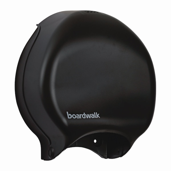Boardwalk Single Jumbo Toilet Tissue Dispenser, 11 x 12 1/4, Black - R2000BKBW