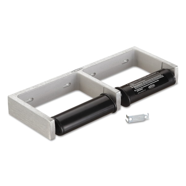 Bobrick ClassicSeries Toilet Tissue Dispenser for Two Rolls, 12.5"x4-7/8"x1.5" - BOB 2740