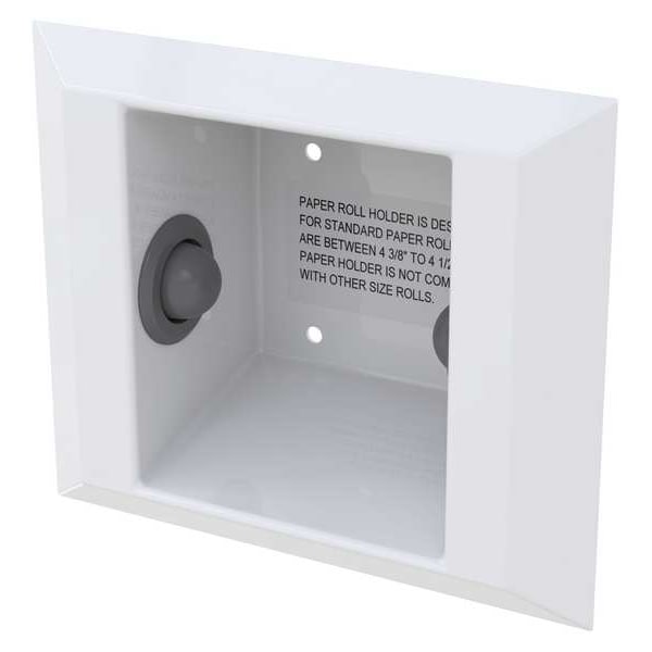 Bestcare Toilet Paper Holder, White, SS, 9-1/16" L - WH1845B