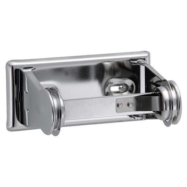 Taymor Toilet Paper Holder, Double Post, Silver - 01-F1015