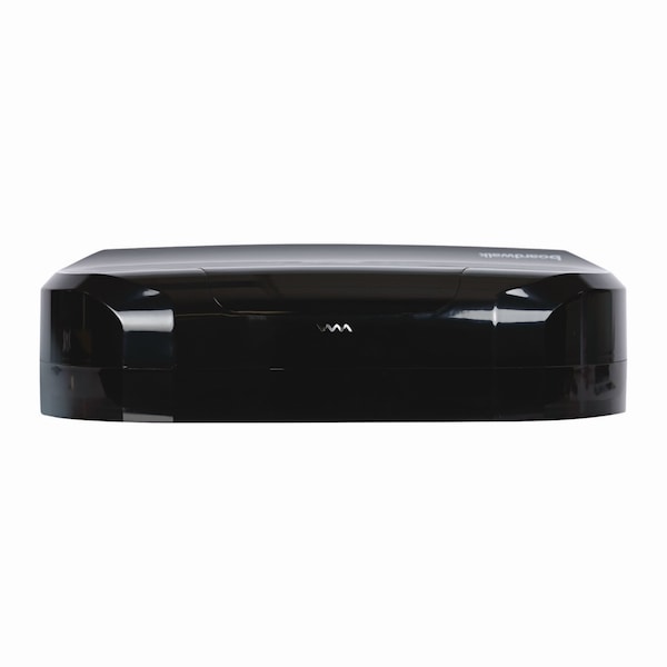 Boardwalk Jumbo Twin Toilet Tissue Dispenser, 20 1/4 x 12 1/4, Black - R4070BKBW