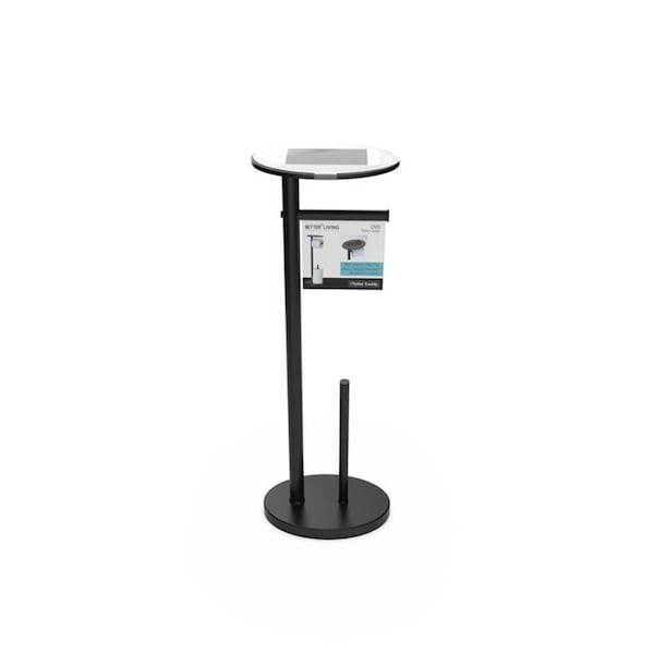 Bedding Beyond Ovo Matte Toilet Paper Holder Black - BE3306804