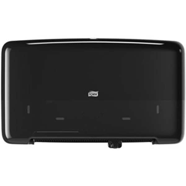 Bedding Beyond 5.7 in. Twin Mini Jumbo Toilet Paper Roll Dispenser, Black - BE3190329