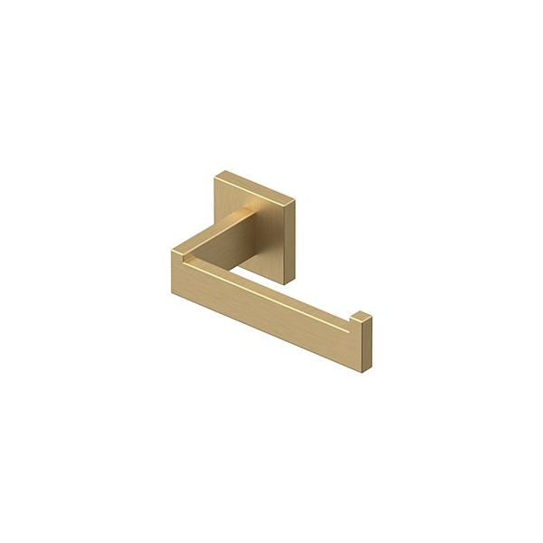 Deltana TOILET PAPER HOLDER, SINGLE POST, MM SERIES in Brushed Brass - MM2001-4