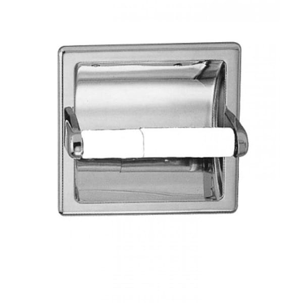 American Imaginations 5.125-in. x 7.62-in. Toilet Paper Roll Holder Chrome - AI-34936