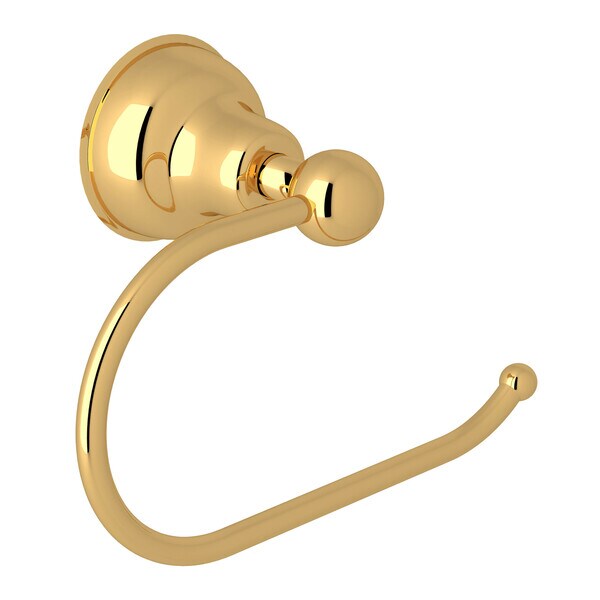 Rohl Toilet Paper Holder "Half Loop" Style In Italian Brass - CIS8IB
