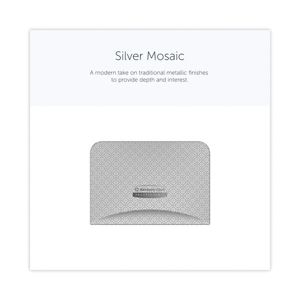 Kimberly-Clark Professional ICON Faceplate for Coreless Standard Roll Toilet Paper Dispenser, 4.25 x 6 x 1.5, Silver Mosaic - 58761