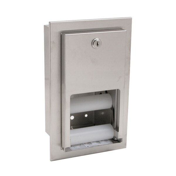 Bradley Smoker Dispenser, Tissue , Recessed, S/S - 5412-000000