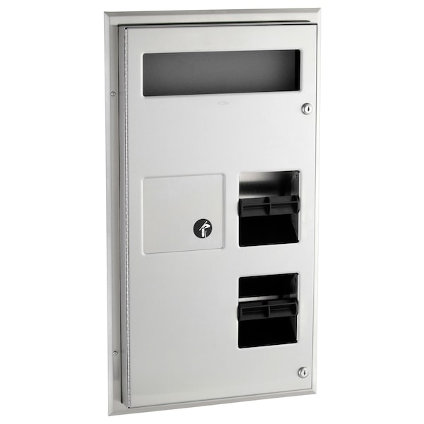 Bobrick Seat-Cover/Sanitary Napkin Dispenser - 357