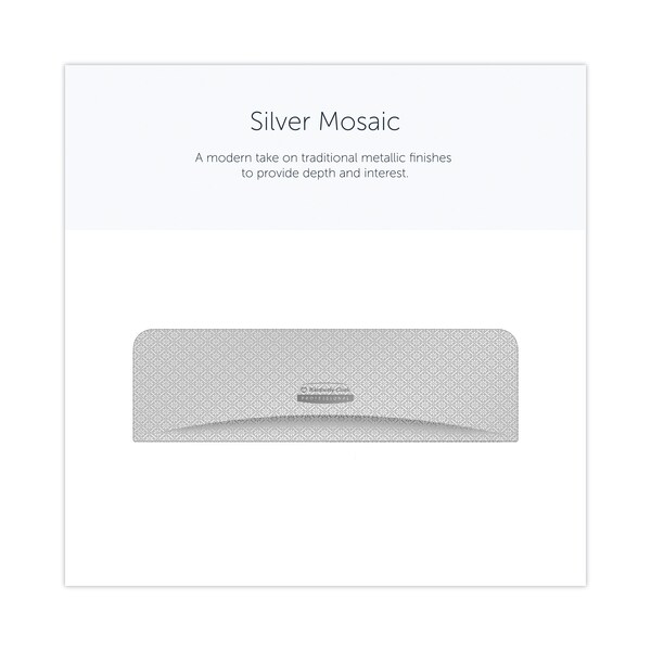 Kimberly-Clark Professional ICON Faceplate for Coreless Standard Roll Toilet Paper Dispenser, 3.56 x 12 x 1.5, Silver Mosaic - 58762