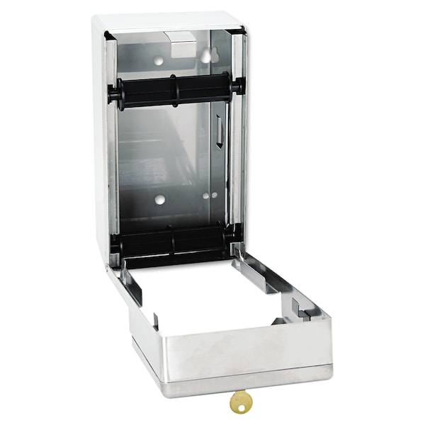 Bobrick Stainless Steel 2-Roll Tissue Dispenser, 6 1/16 x 5 15/16 x 11 - 2888