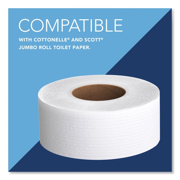 Kimberly-Clark Professional JRT Jr. Escort Jumbo Roll Bath Tissue Dispenser, 16x5.75x13.88, White - 9508