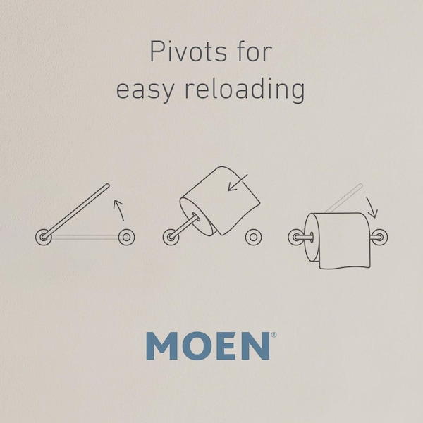Moen Moen Hilliard Brushed Nickel Toilet Paper Holder - MY2708BN