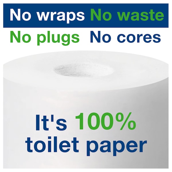 Tork Tork Coreless Toilet Paper Spindle Gray T7, Doubles Typical Capacity, Universal, 473040, Type C - 473040