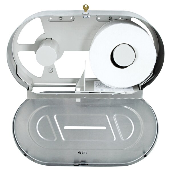 Bobrick Toilet Tissue 2 Roll Dispenser, Stainless Steel, Jumbo - 2892